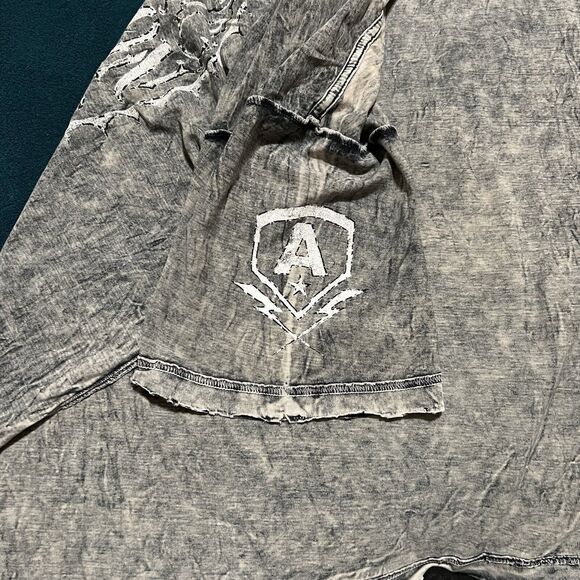 2011 Affliction Reversible Live Fast " Seek And Destroy" T-Shirt Men's Size 3XL - Picture 7 of 7